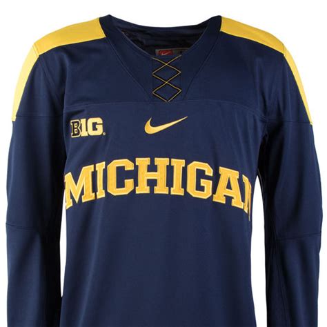 nike university of michigan hockey youth yellow replica jersey|university of michigan youth apparel.